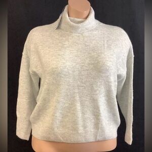 Vince Camuto Ladies Turtleneck Sweater Size L Silver Heather